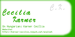 cecilia karner business card
