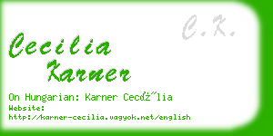cecilia karner business card